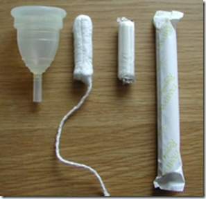 Menstrual Cup Size Compared To Applicator Tampon and Digital Tampon