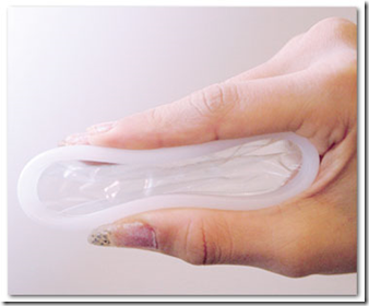 Folding the INSTEAD Softcup for easy insertion into the Vagina